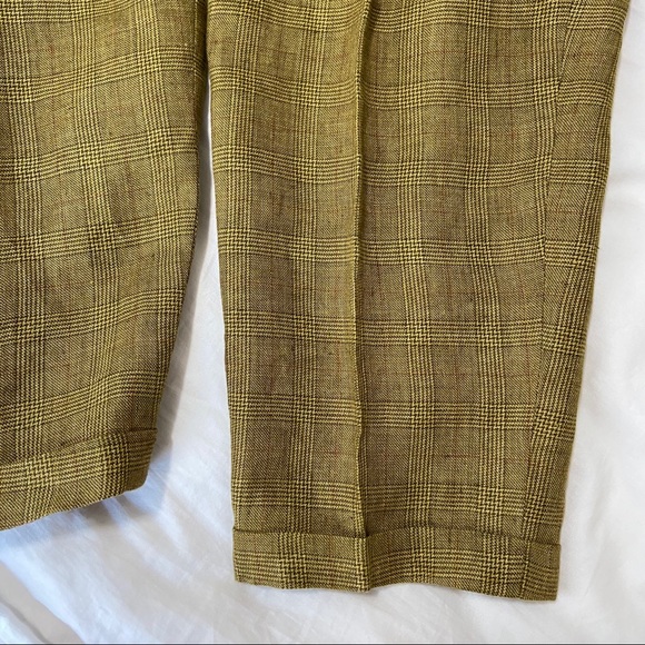 Vintage Jones NY Linen Plaid Pantsuit. Sz 16/18W. - Picture 8 of 8